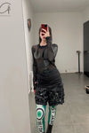 Walter Van BeirendonCK Alien Grid AW22-23 8037